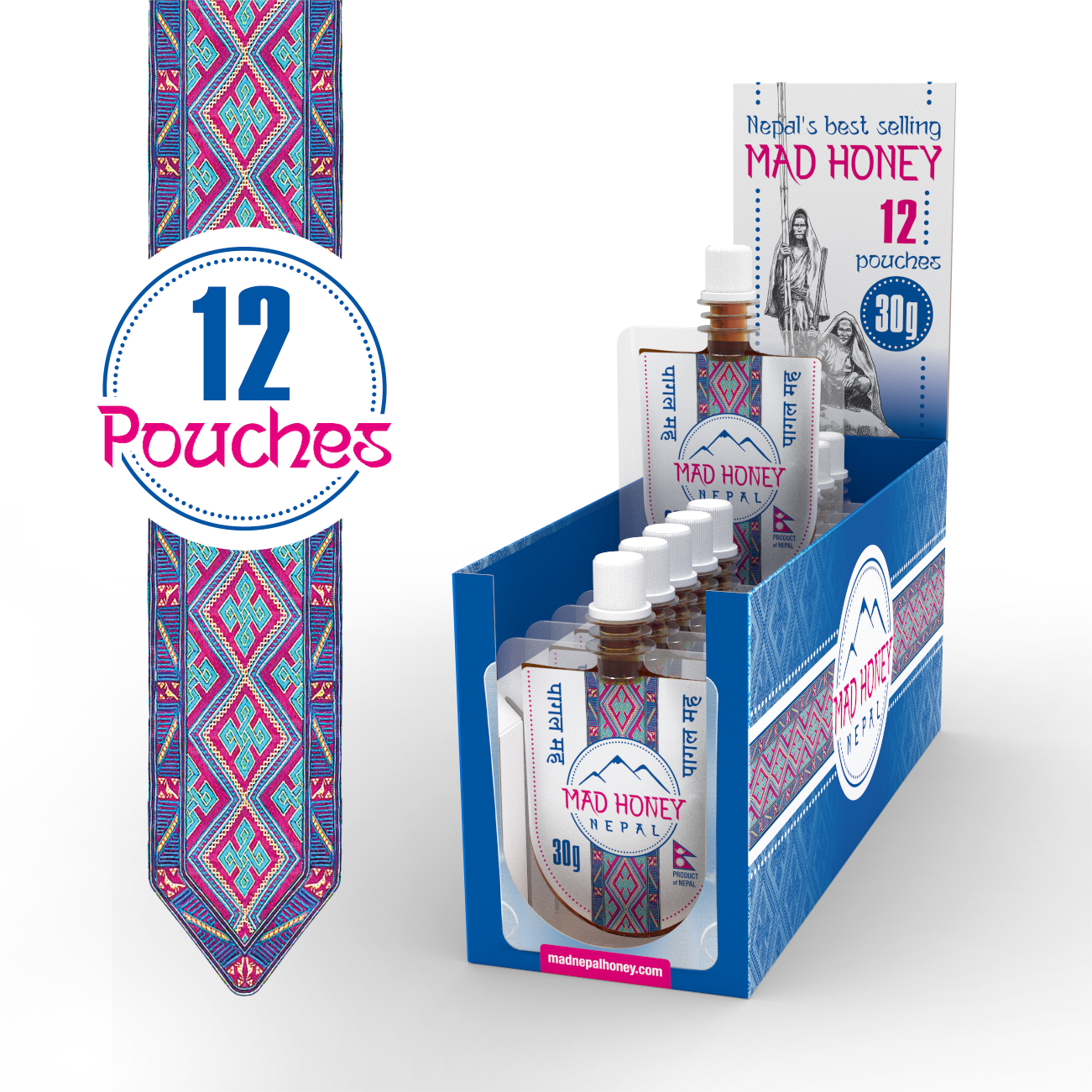 Mad Honey Nepal Pouch 12-Pack