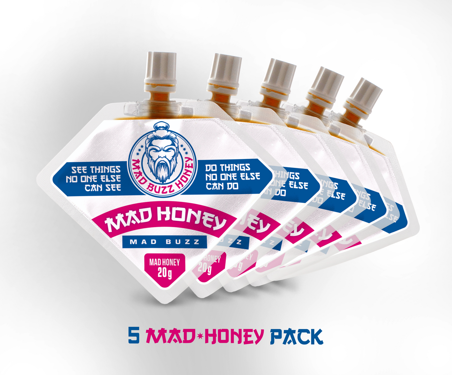 Mad Buzz Honey Pouch 5-Pack