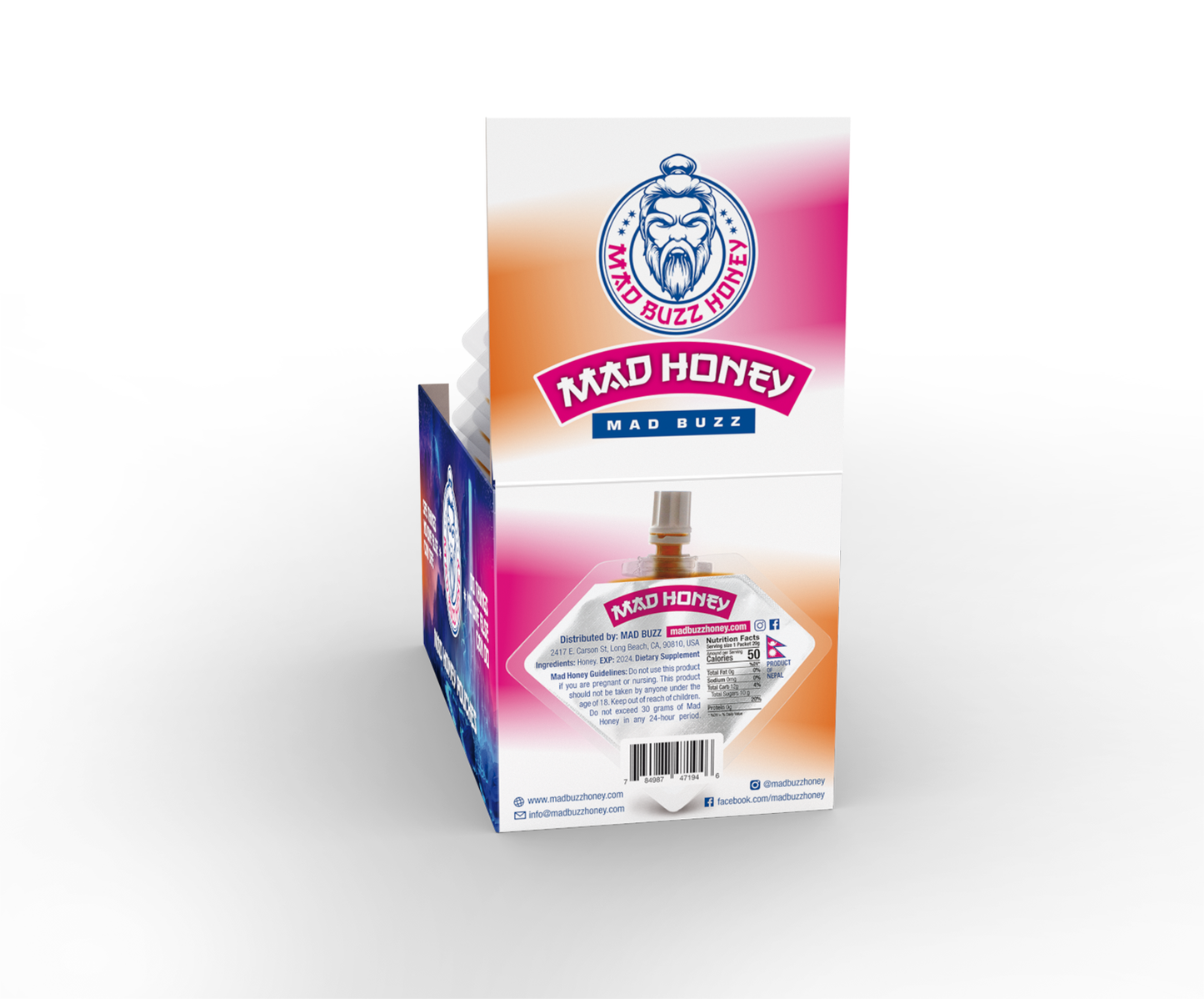Mad Buzz Honey Pouch 12-Pack