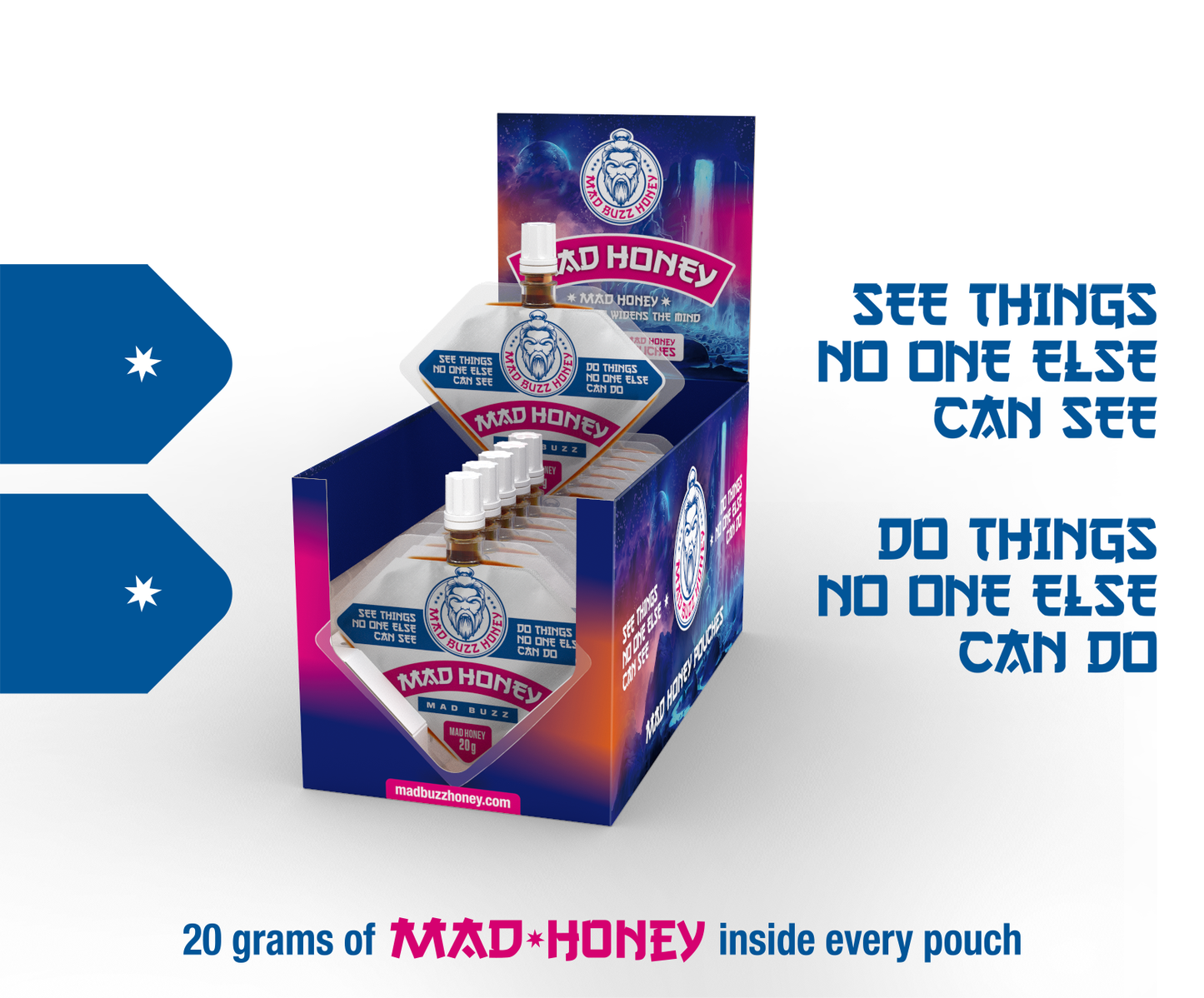 Mad Buzz Honey Pouch 12-Pack
