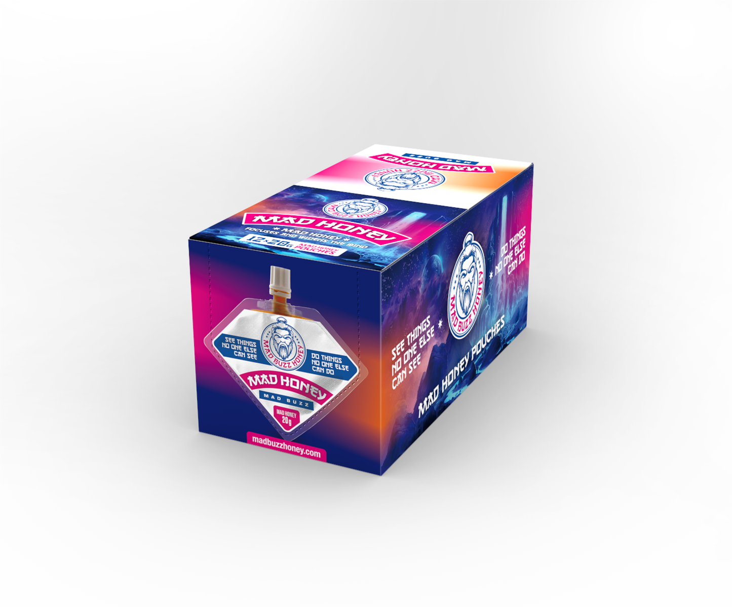 Mad Buzz Honey Pouch 12-Pack